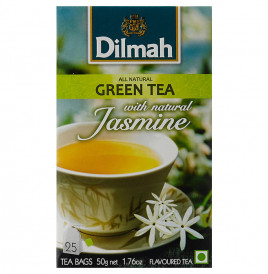 Dilmah Green Tea With Natural Jasmine  Box  50 grams